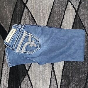 ROCK REVIVAL SHERRY SEQUINS RHINESTONES SKINNY DENIM JEAN